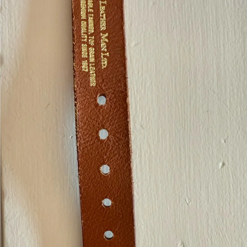 Kids' Crocodile Print Belt with Gold Buckle